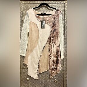 NWT LV COLLECTION (Boutique) Asymmetrical Dress